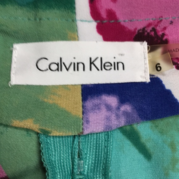 Calvin Klein Floral Midi Dress LAST CHANCE - Picture 4 of 4